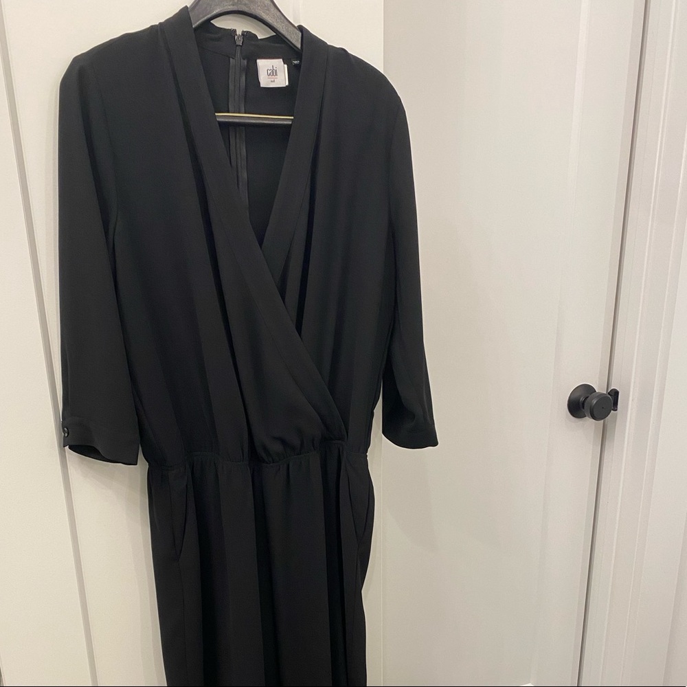 Cabi blouson jumpsuit (black M)